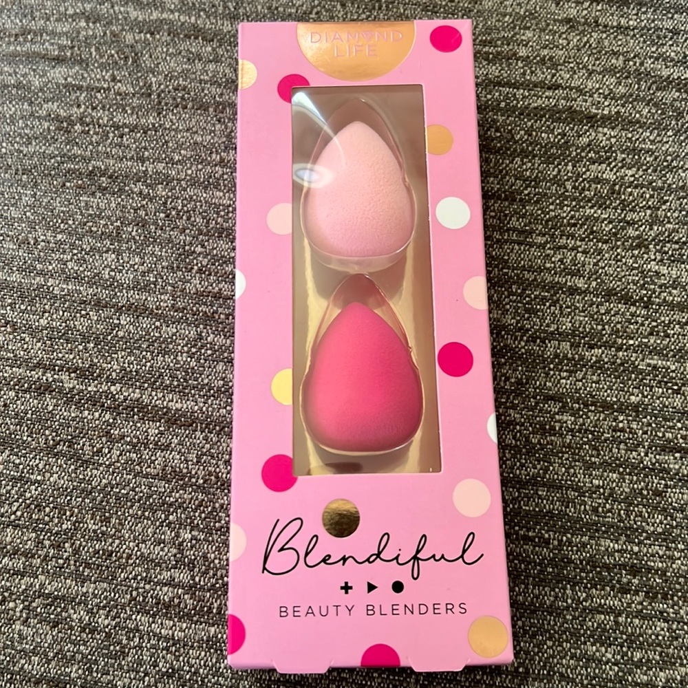 Pink 2pc beauty blenders sponges